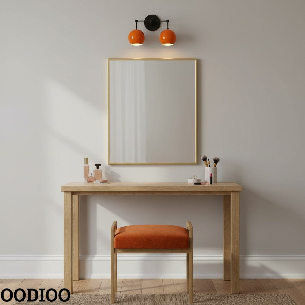 Orange Peel Wall Sconce - Double Bubble Vanity Bath Wall Light