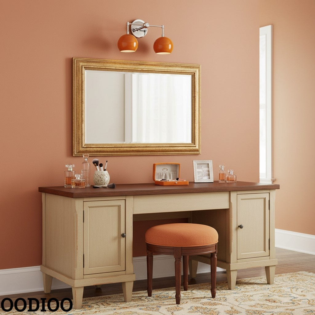 Orange Peel Wall Sconce - Double Bubble Vanity Bath Wall Light