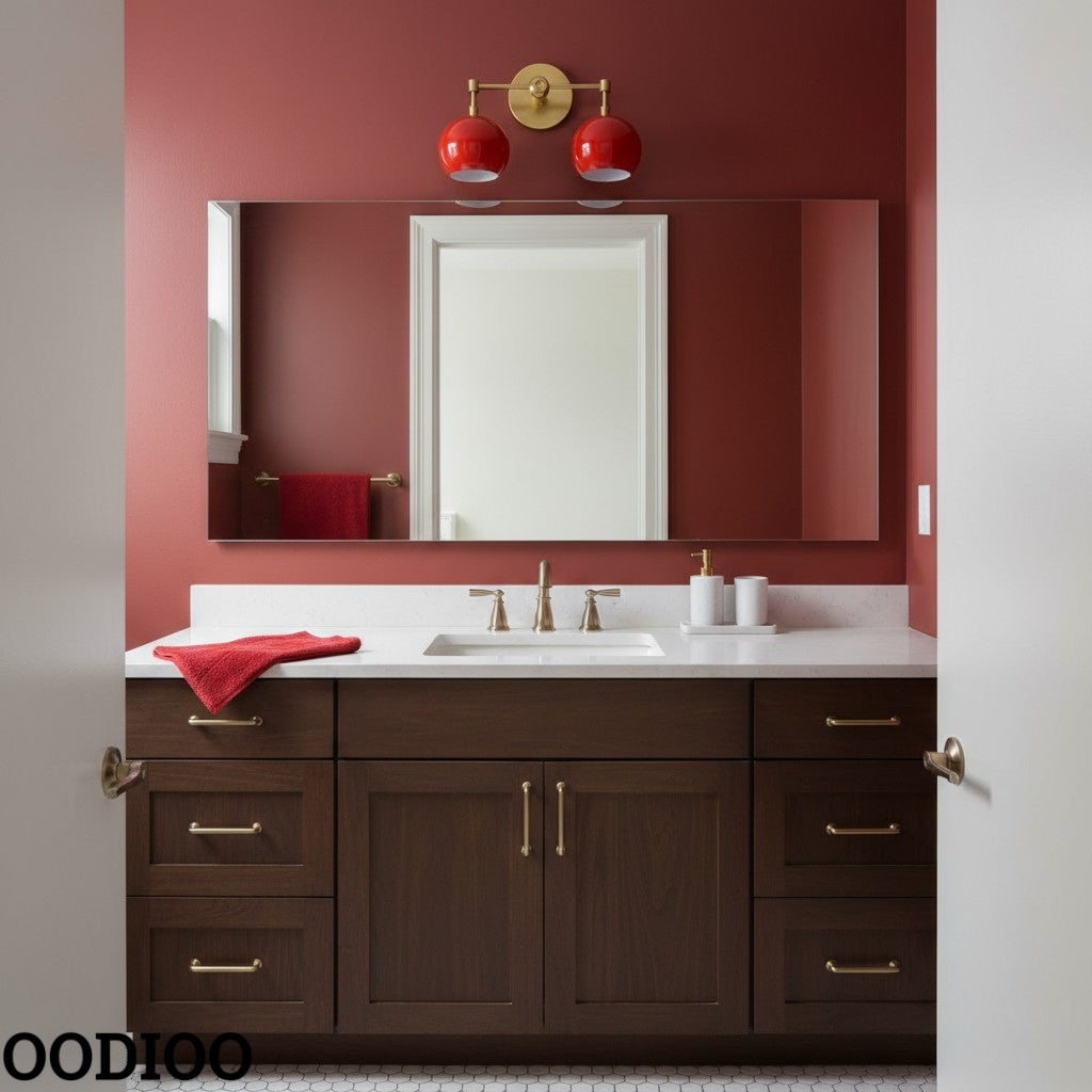 Orange Peel Wall Sconce - Double Bubble Vanity Bath Wall Light