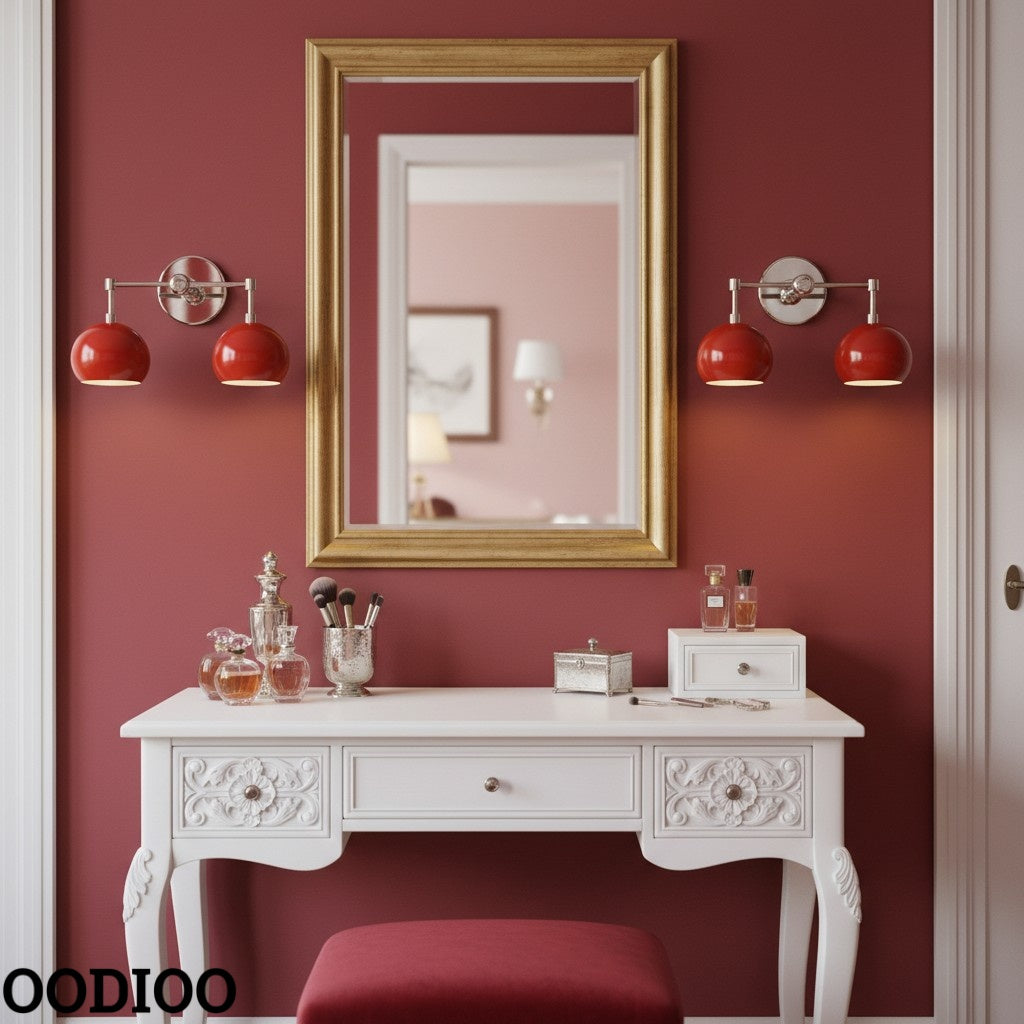 Orange Peel Wall Sconce - Double Bubble Vanity Bath Wall Light