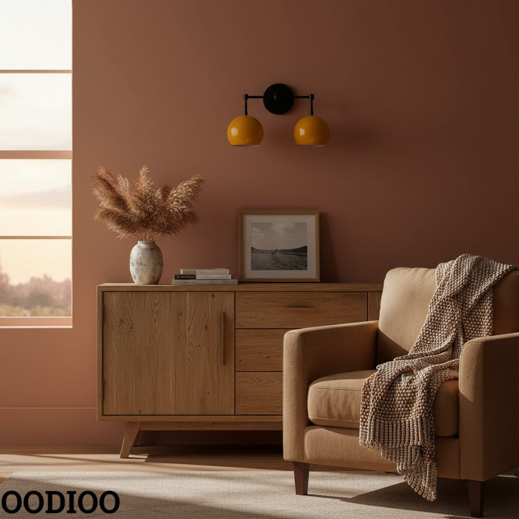 Sunshine Yellow Shades Sconce - Bubble Pop Vanity Wall Light For Bedroom