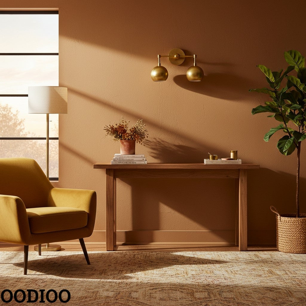 Raw Brass Wall Light - Double Ball Gold Metal Vanity Wall Sconce