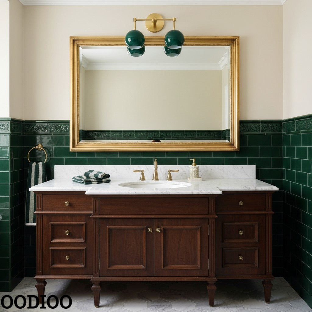 Spring Green Shades Sconce - Double Bubble Pop Vanity Wall Light