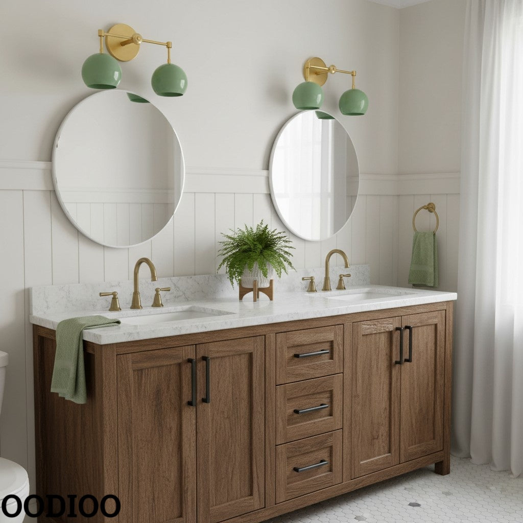 Spring Green Shades Sconce - Double Bubble Pop Vanity Wall Light