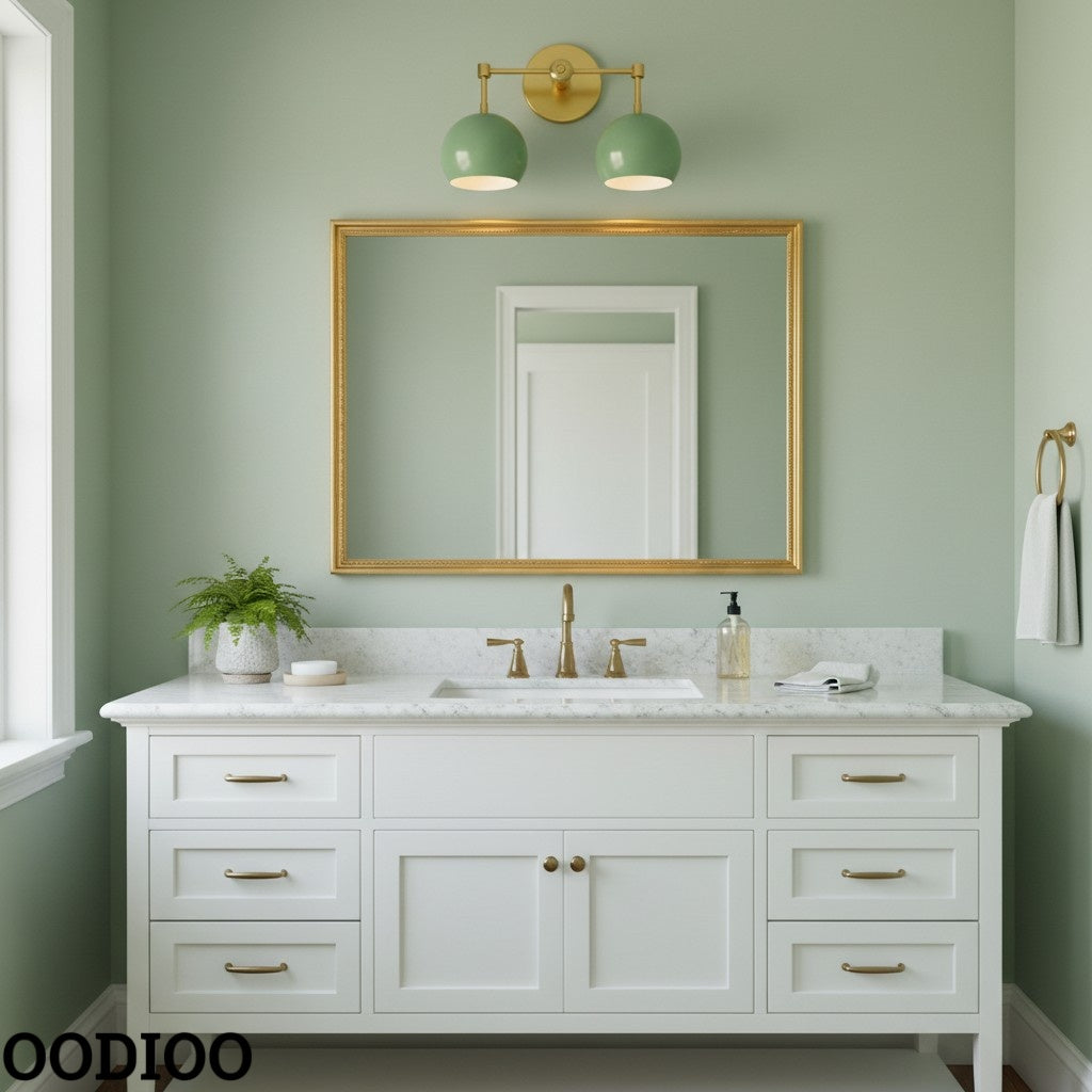 Spring Green Shades Sconce - Double Bubble Pop Vanity Wall Light