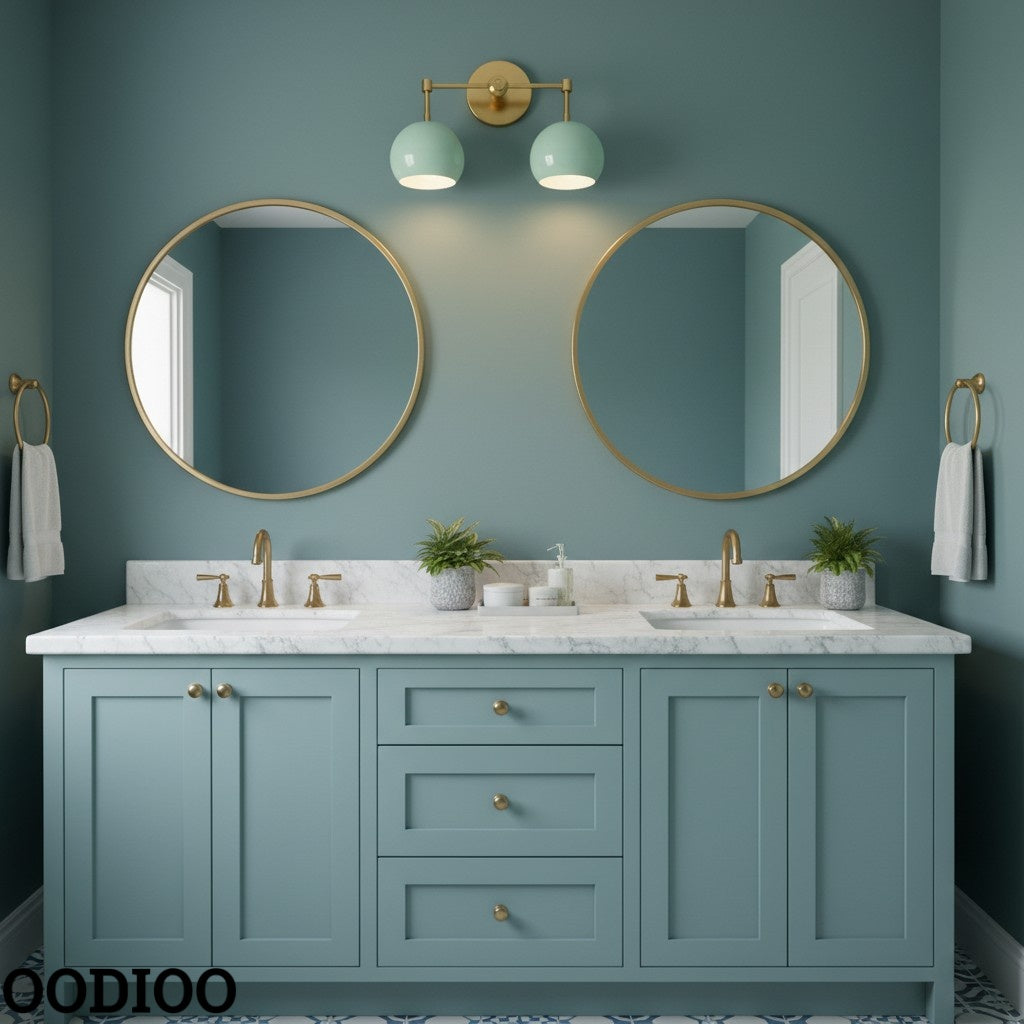Spring Green Shades Sconce - Double Bubble Pop Vanity Wall Light