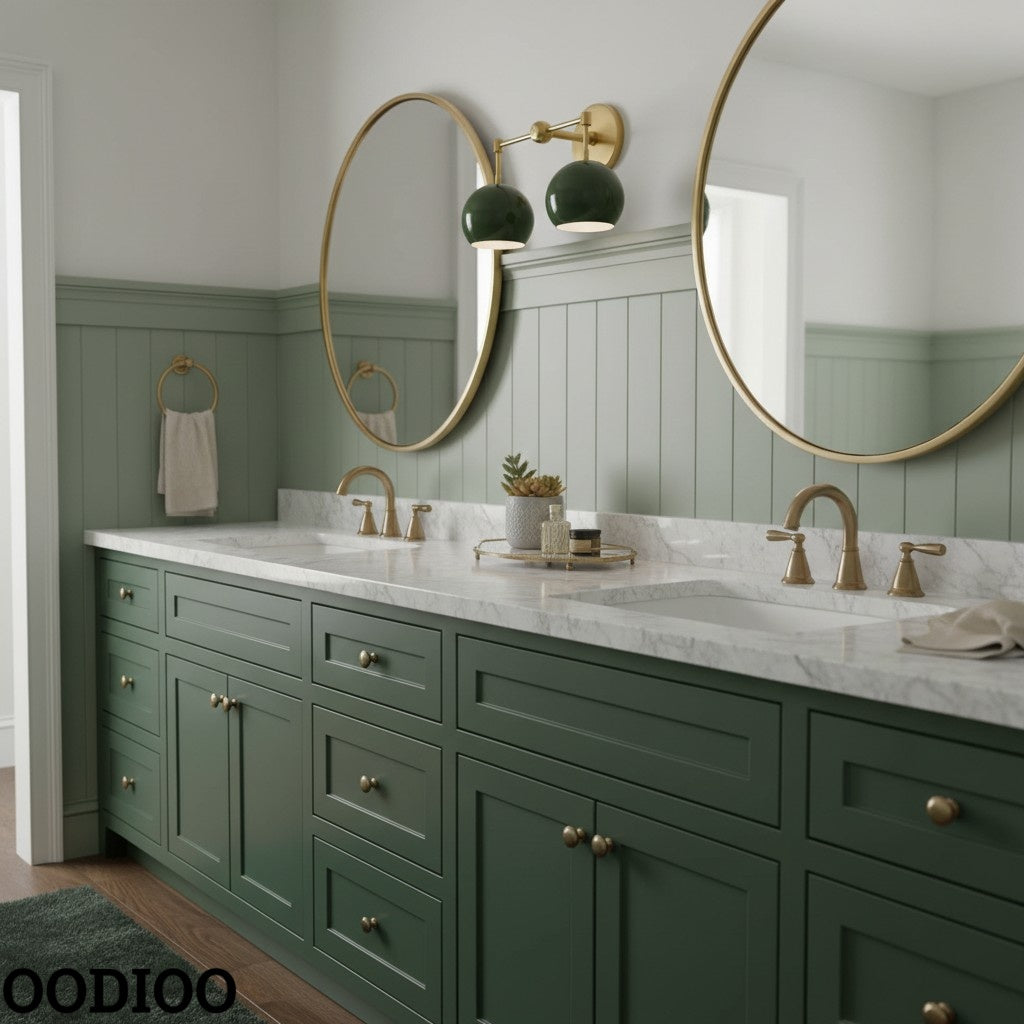 Spring Green Shades Sconce - Double Bubble Pop Vanity Wall Light