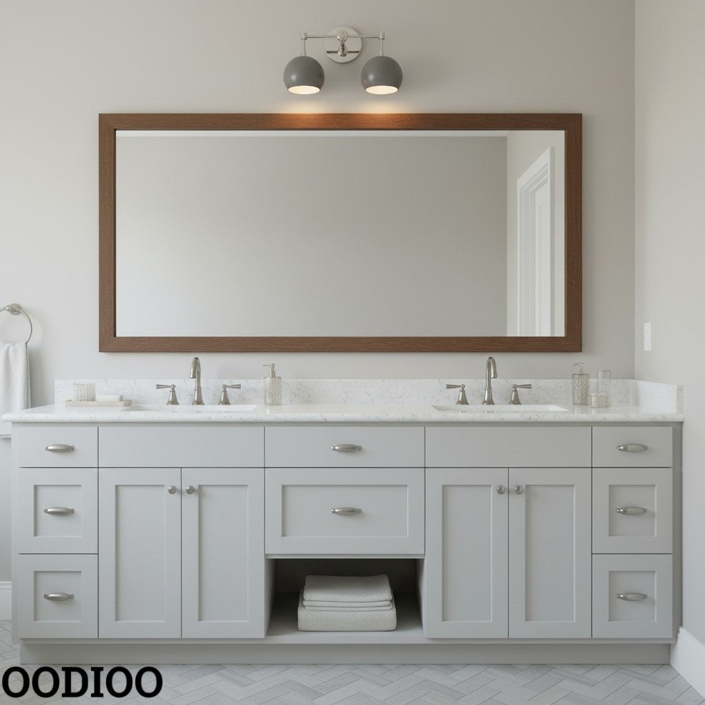 Grey Shades Sconce - Double Head Vanity Bathroom Wall Light