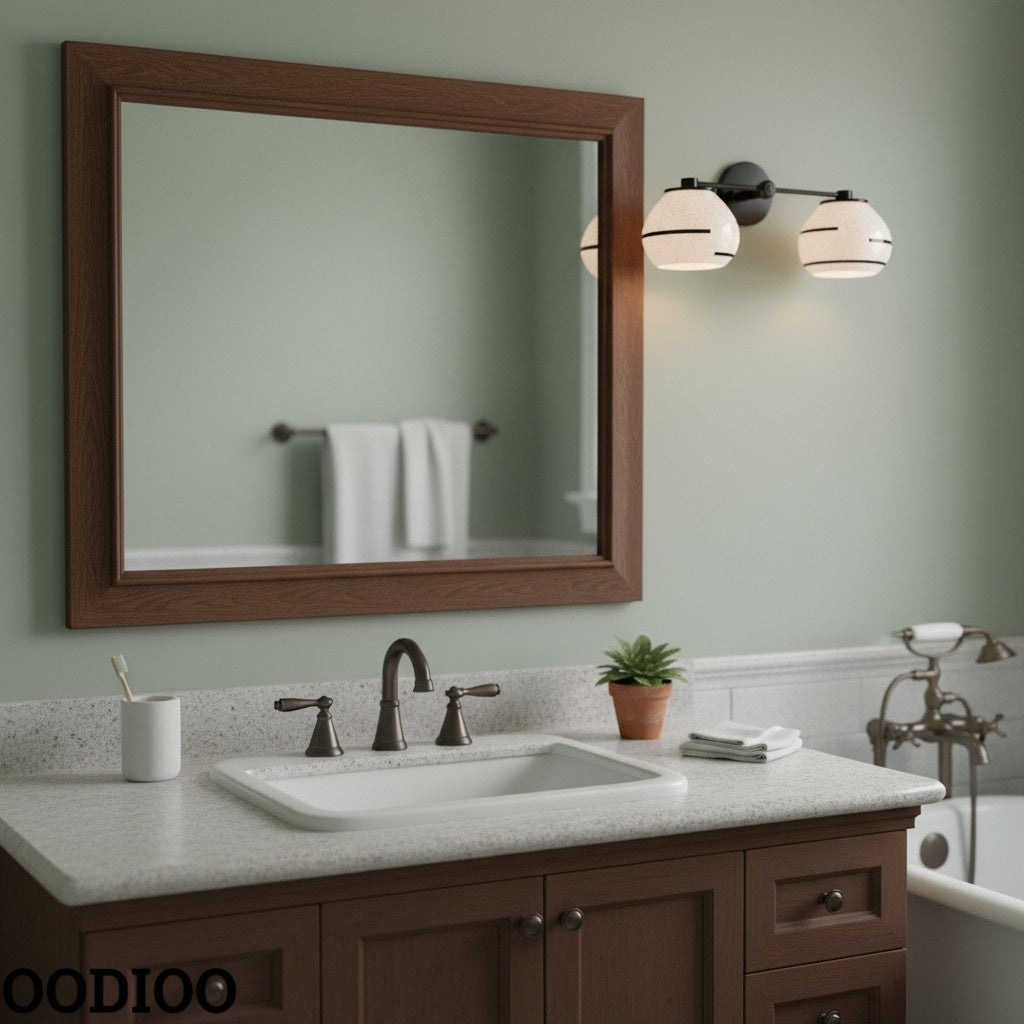 Two Light Delta Wall Sconce - Double Head Vanity Ceramic Wall Lamp