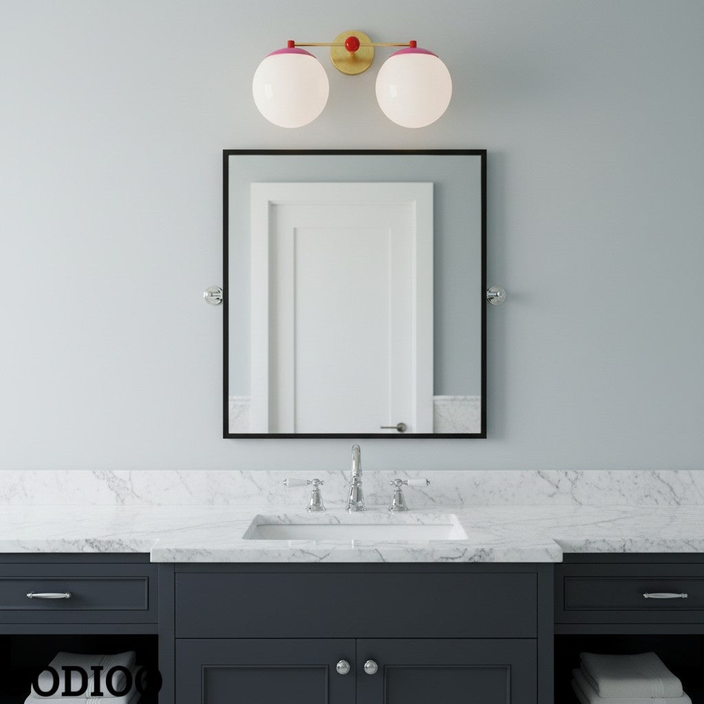 Two Lights Colorful Sconce - Bubble Pop Vanity Bathroom Sconces