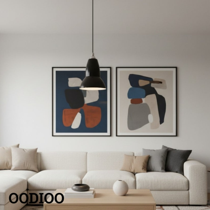Original 1227 Minimalist Classic Pendant Light with Metal Shade for Dining Area