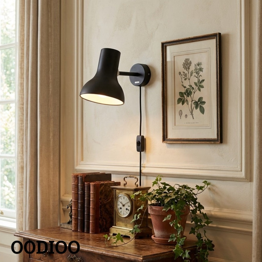 Type 75 Contemporary Adjustable Wall Light with Metal Shade for Home Use