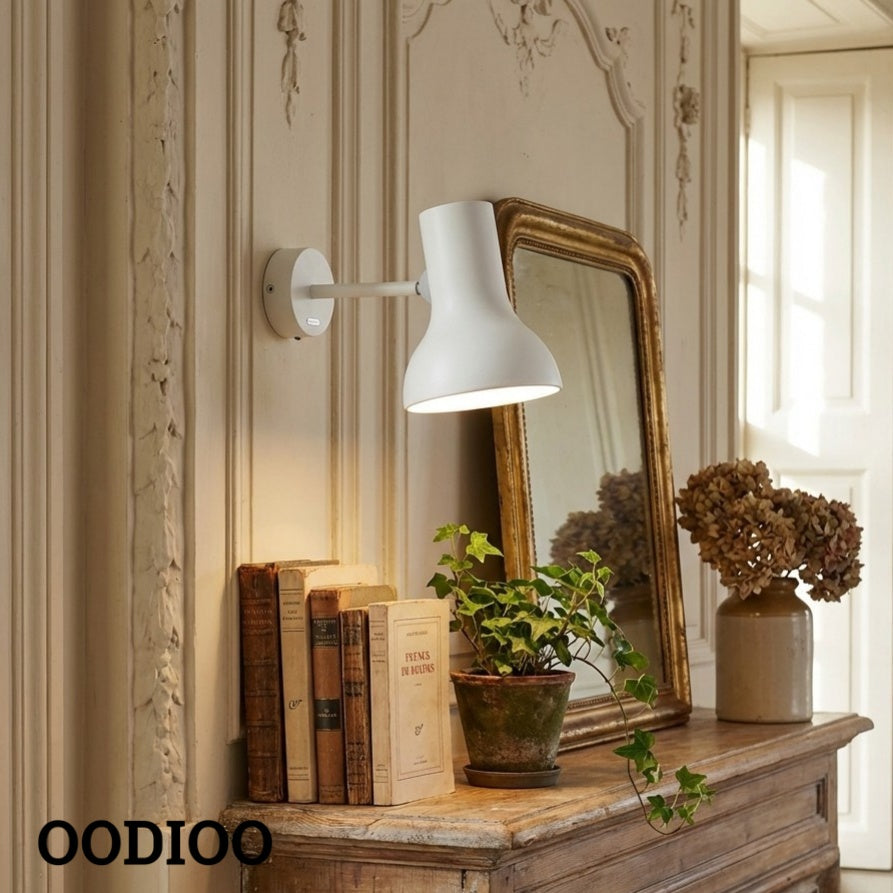 Type 75 Contemporary Adjustable Wall Light with Metal Shade for Home Use
