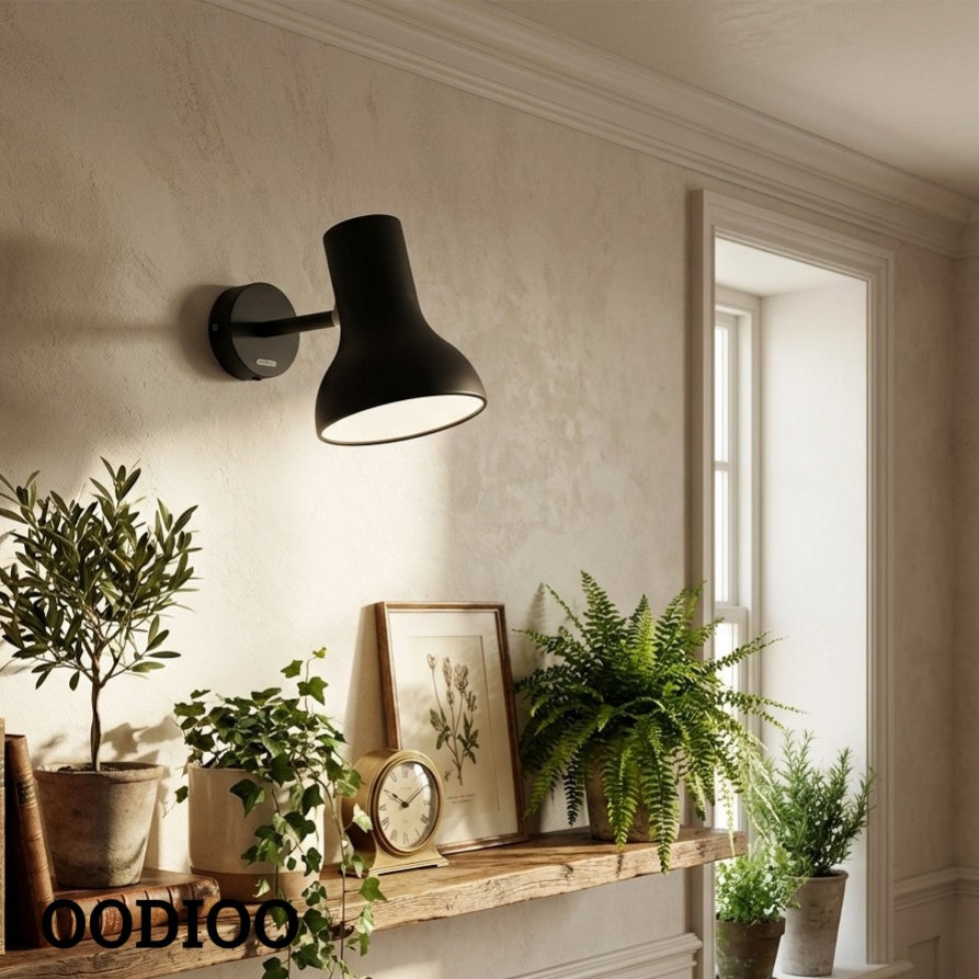 Type 75 Contemporary Adjustable Wall Light with Metal Shade for Home Use