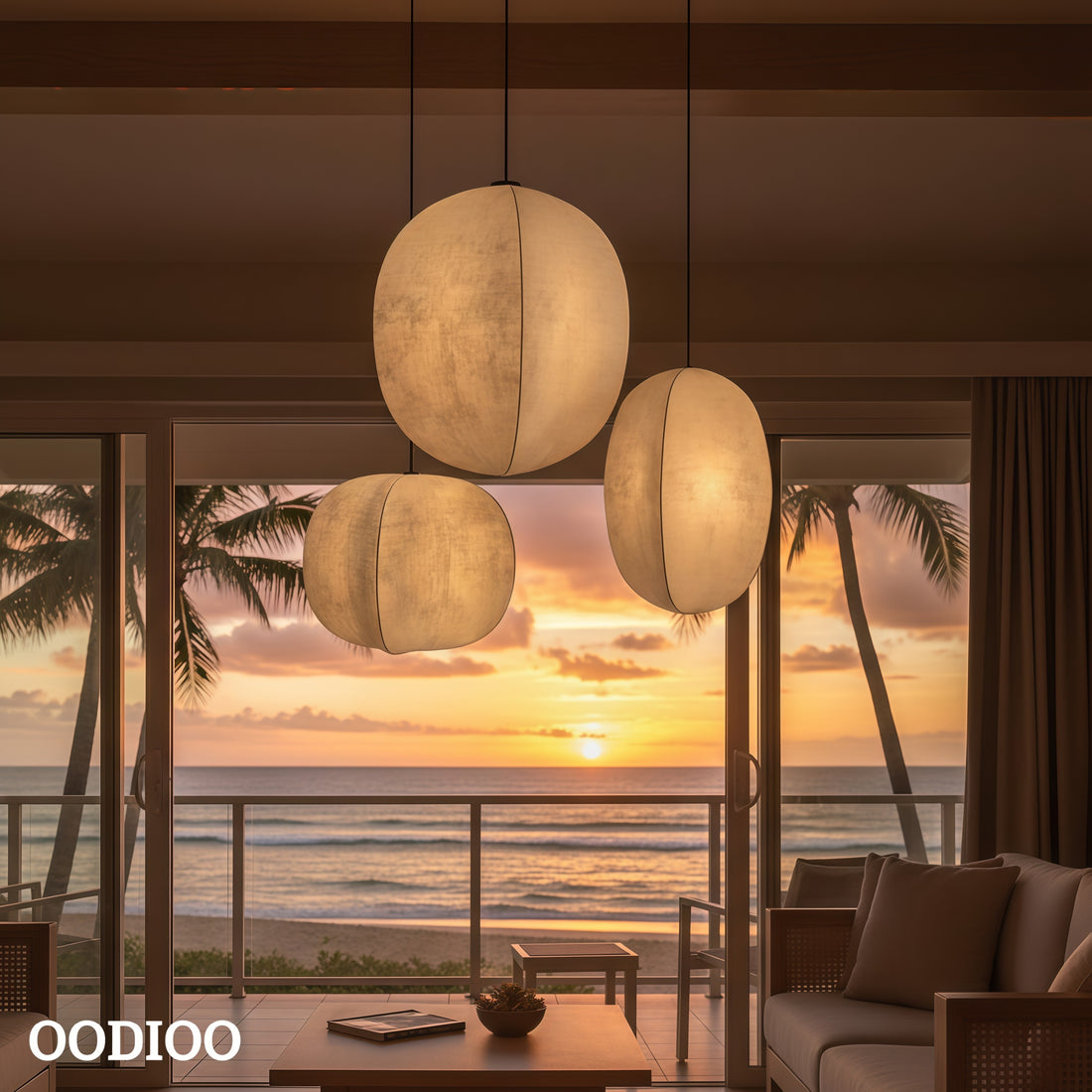 Diora Sculptural Design Pendant Light – Metal Modern Style for Living Room