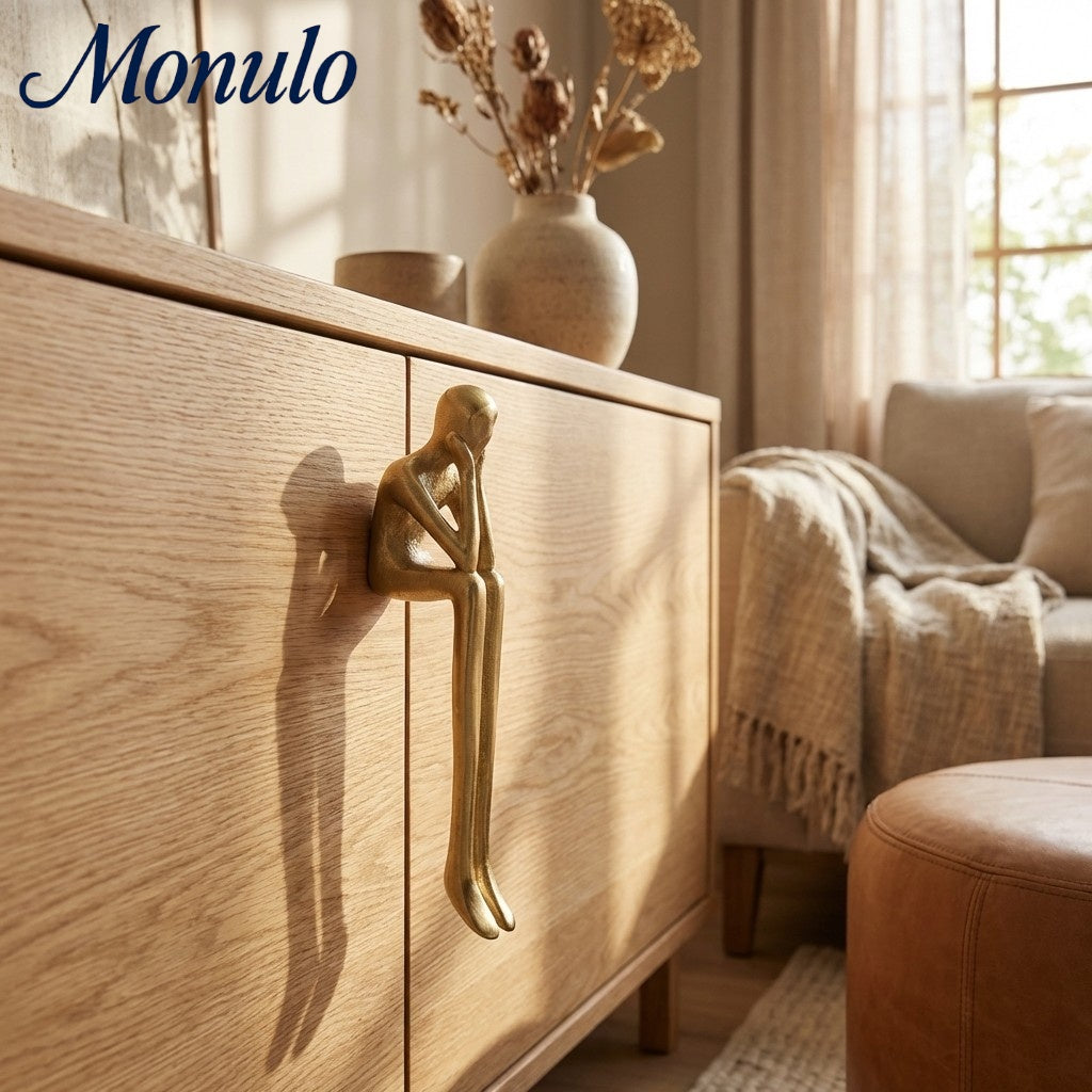 Verlitho Artful Minimalist Cabinet Handle Pull - Closet Doors Handle