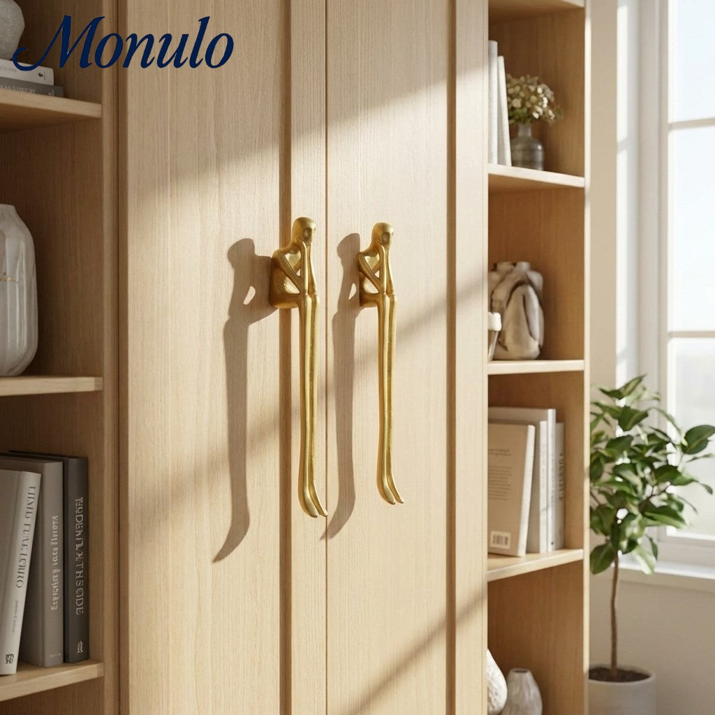 Verlitho Artful Minimalist Cabinet Handle Pull - Closet Doors Handle