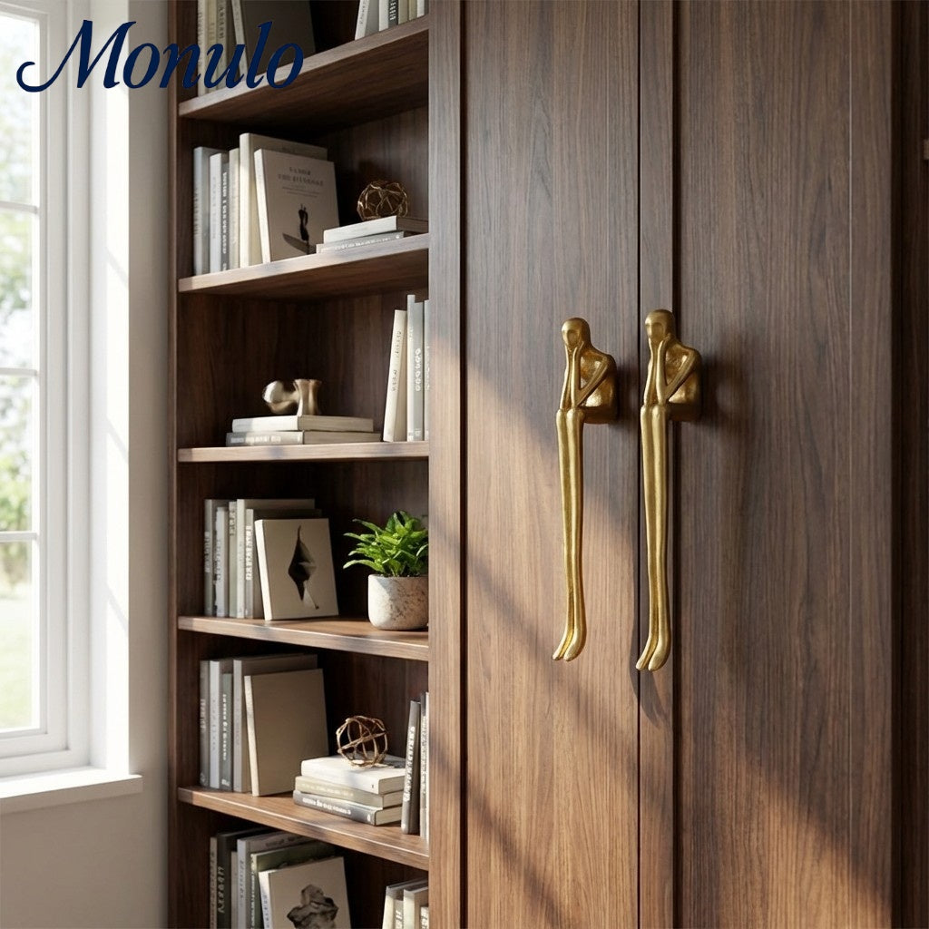 Verlitho Artful Minimalist Cabinet Handle Pull - Closet Doors Handle