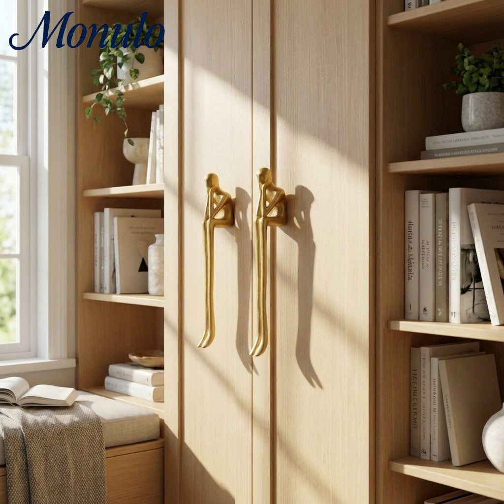 Verlitho Artful Minimalist Cabinet Handle Pull - Closet Doors Handle