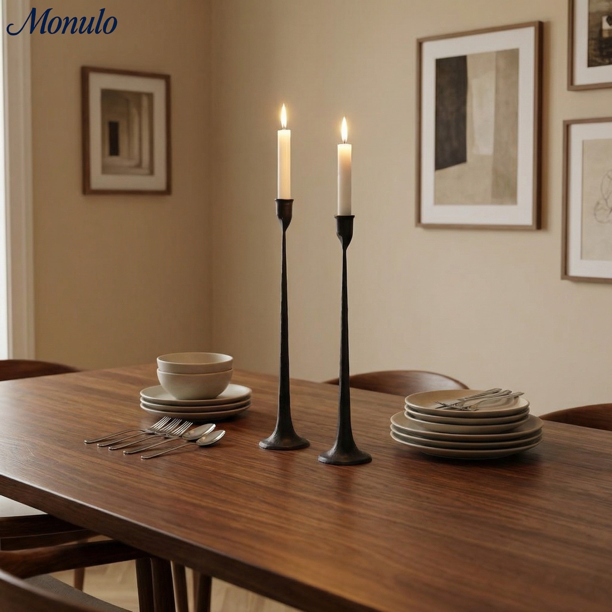 Tegna Modern Tall Candle Stands - Elegant Home Décor for Dining