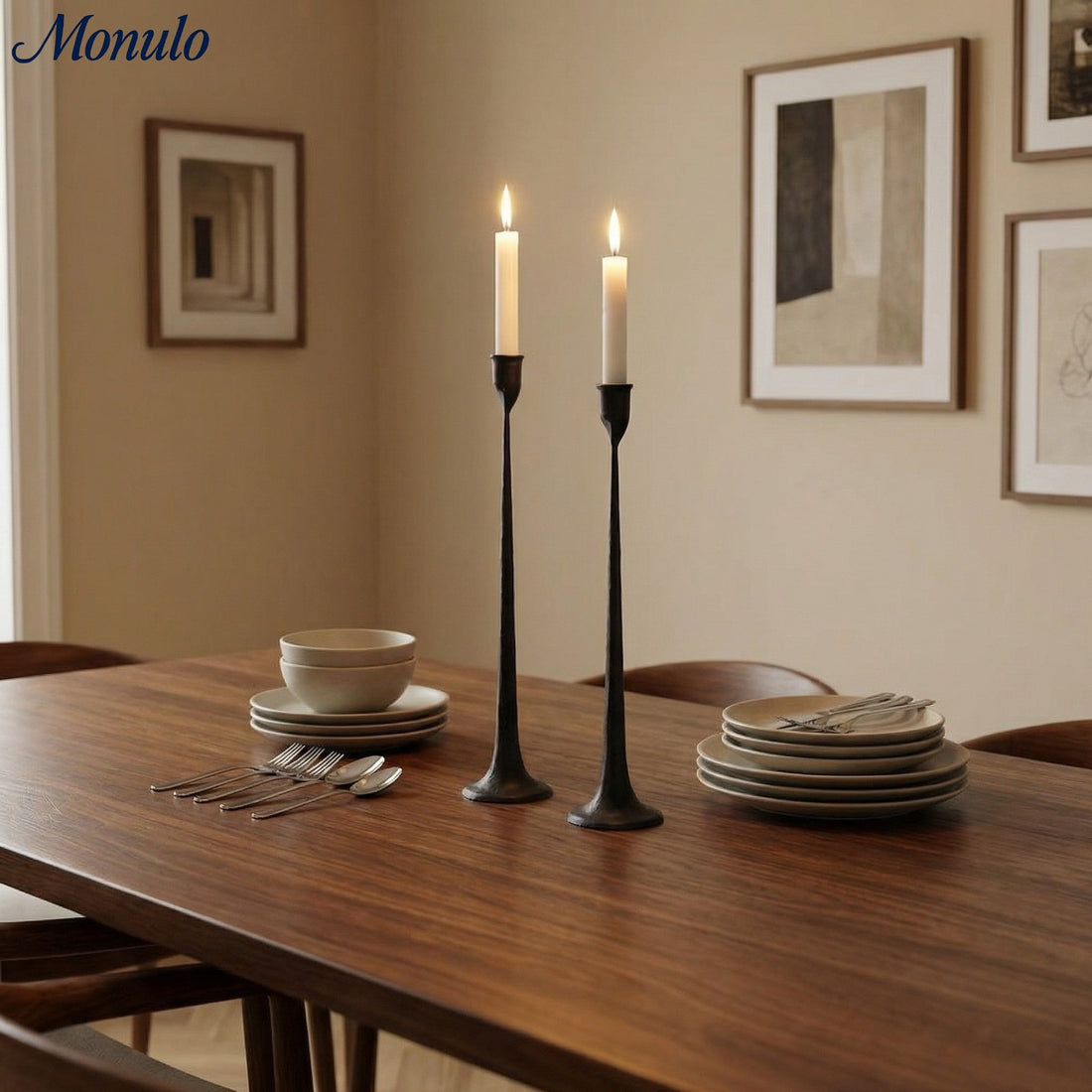 Tegna Modern Tall Candle Stands - Elegant Home Décor for Dining