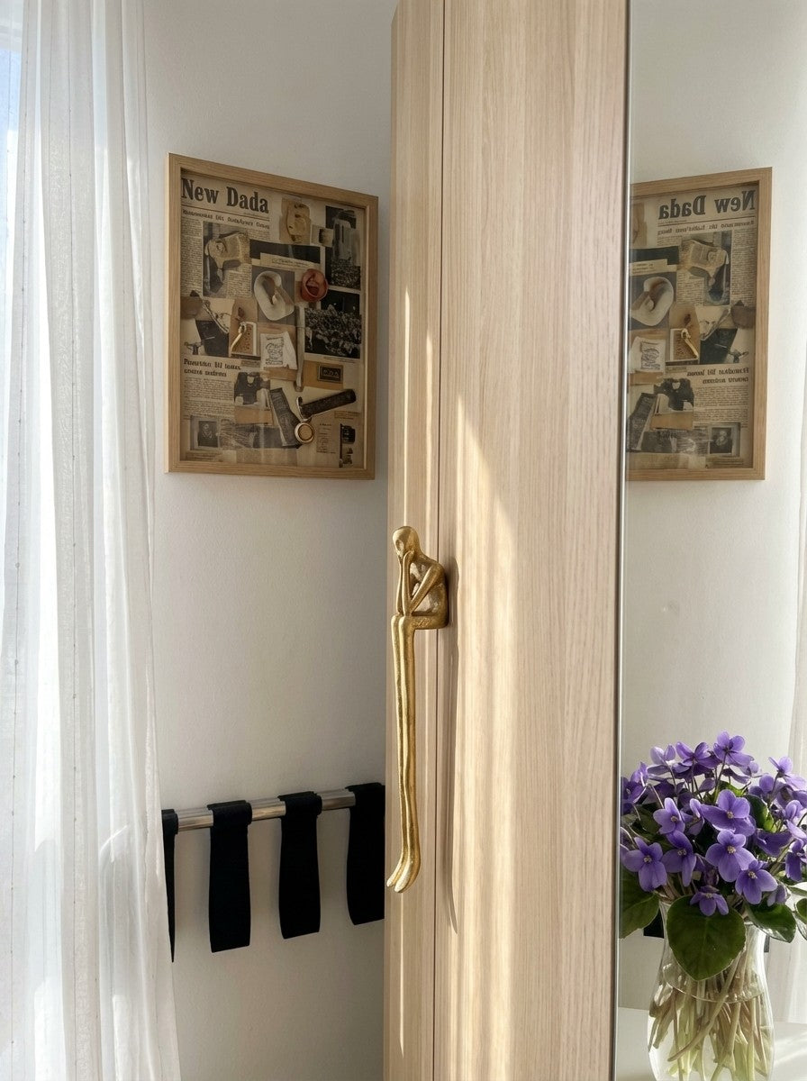 Verlitho Artful Minimalist Cabinet Handle Pull - Closet Doors Handle