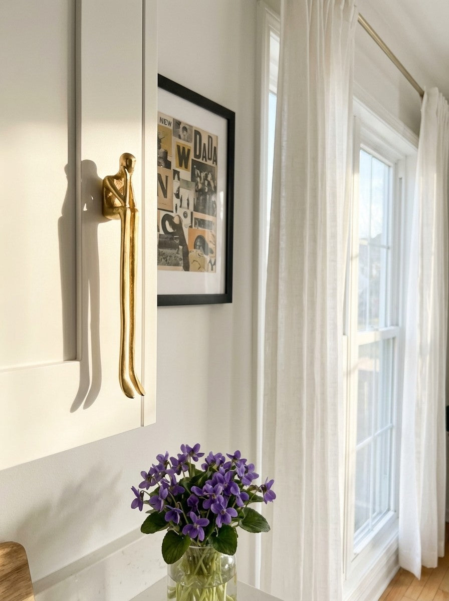 Verlitho Artful Minimalist Cabinet Handle Pull - Closet Doors Handle