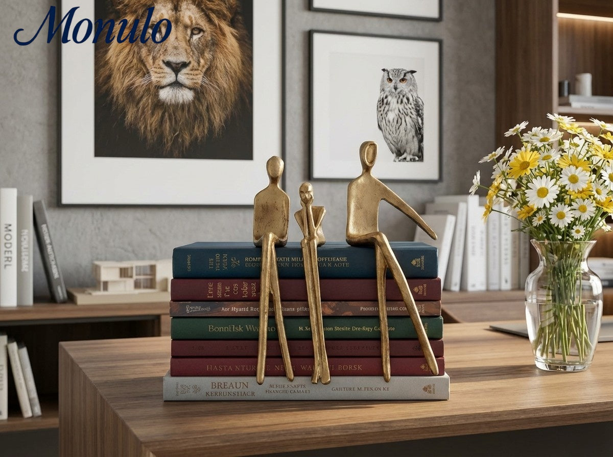Floxo Geometric Dog Sculpture Modern Decor - Minimalist Iron Art for Desk
