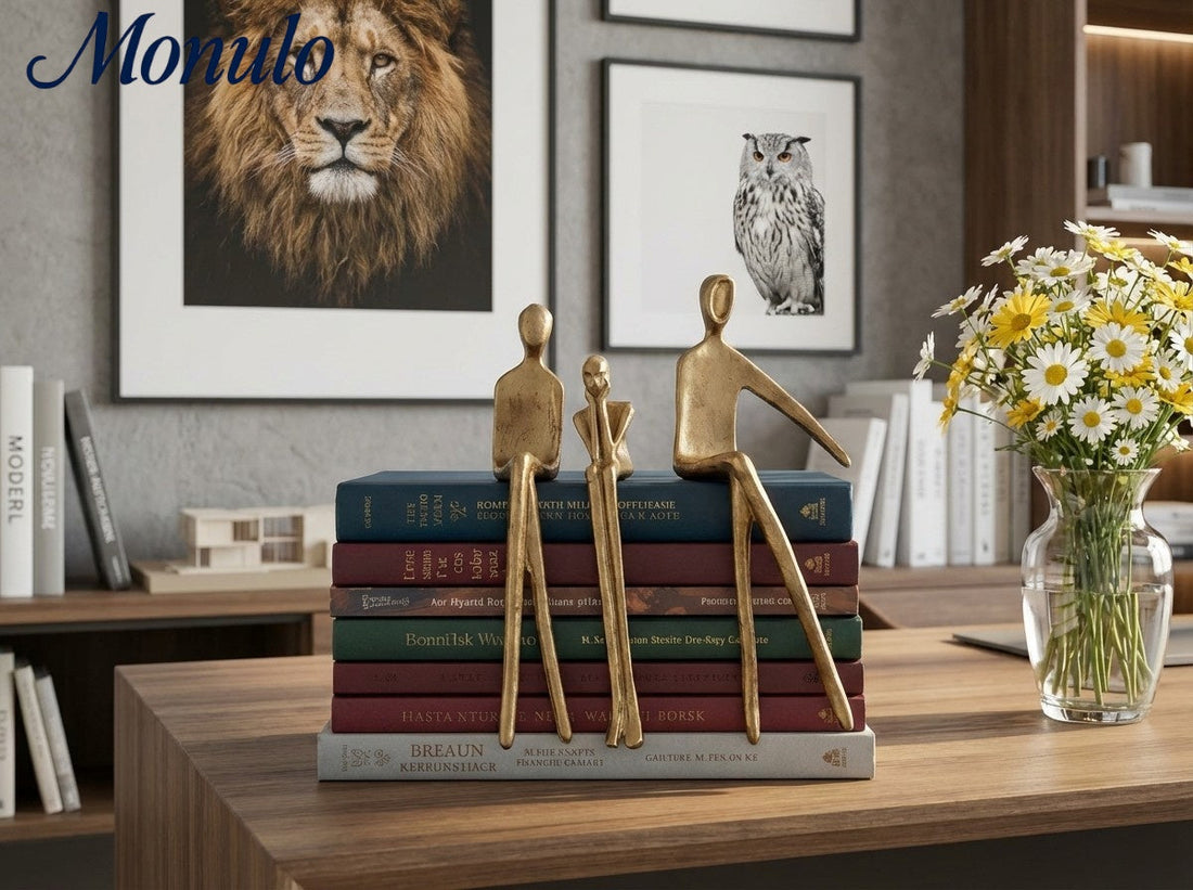 Floxo Geometric Dog Sculpture Modern Decor - Minimalist Iron Art for Desk