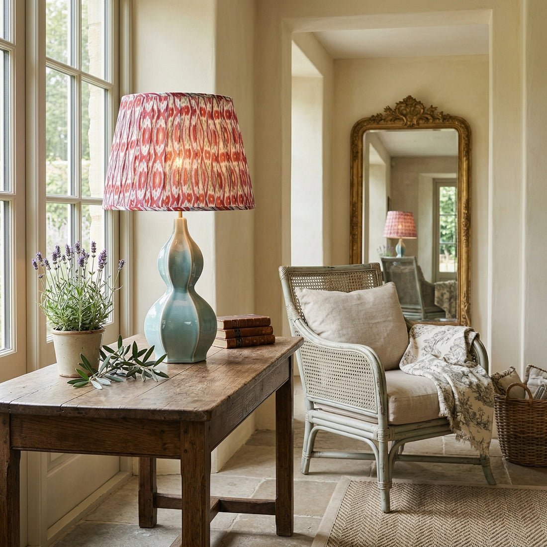 Thalune Table Lamp in Seaweed Ceramic - Sculptural Coastal Glow for Bedrooms and Living Rooms