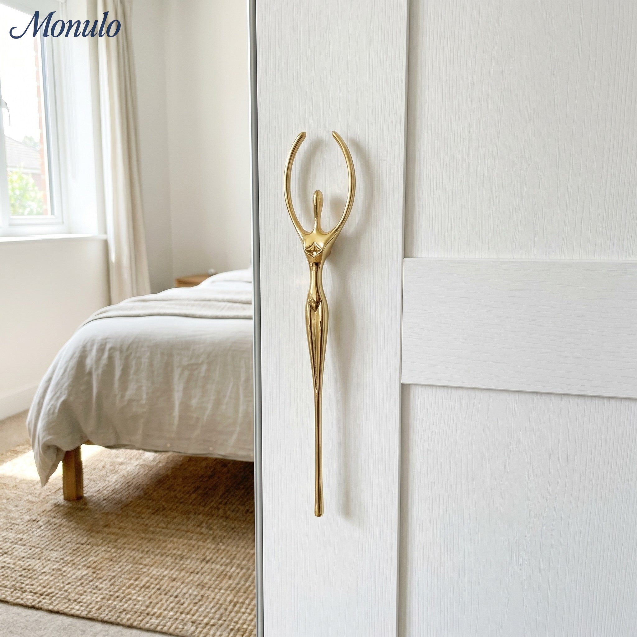 Verlitho Artful Minimalist Cabinet Handle Pull - Closet Doors Handle