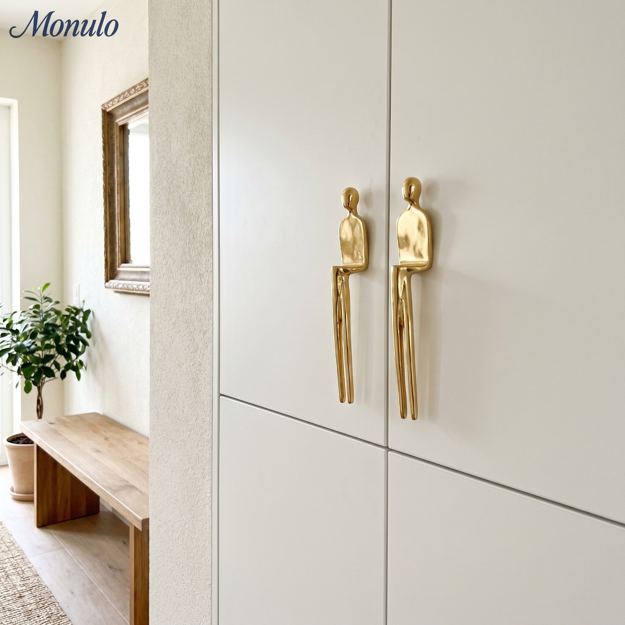 Verlitho Artful Minimalist Cabinet Handle Pull - Closet Doors Handle