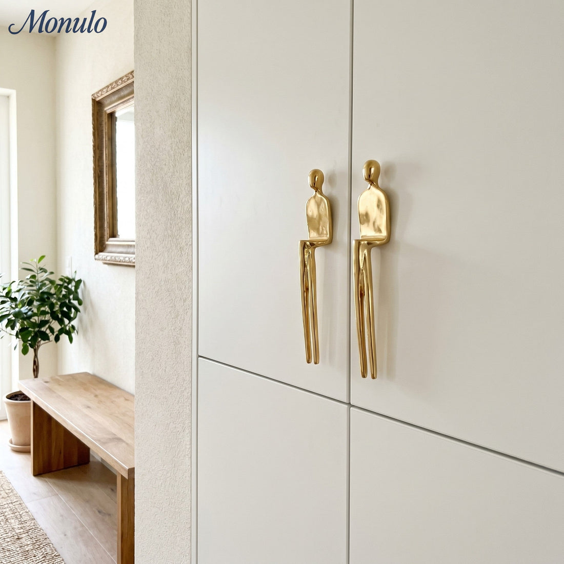 Verlitho Artful Minimalist Cabinet Handle Pull - Closet Doors Handle