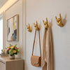 Kickra Decorative Hand Wall Hooks - Modern Art Storage for Living Room