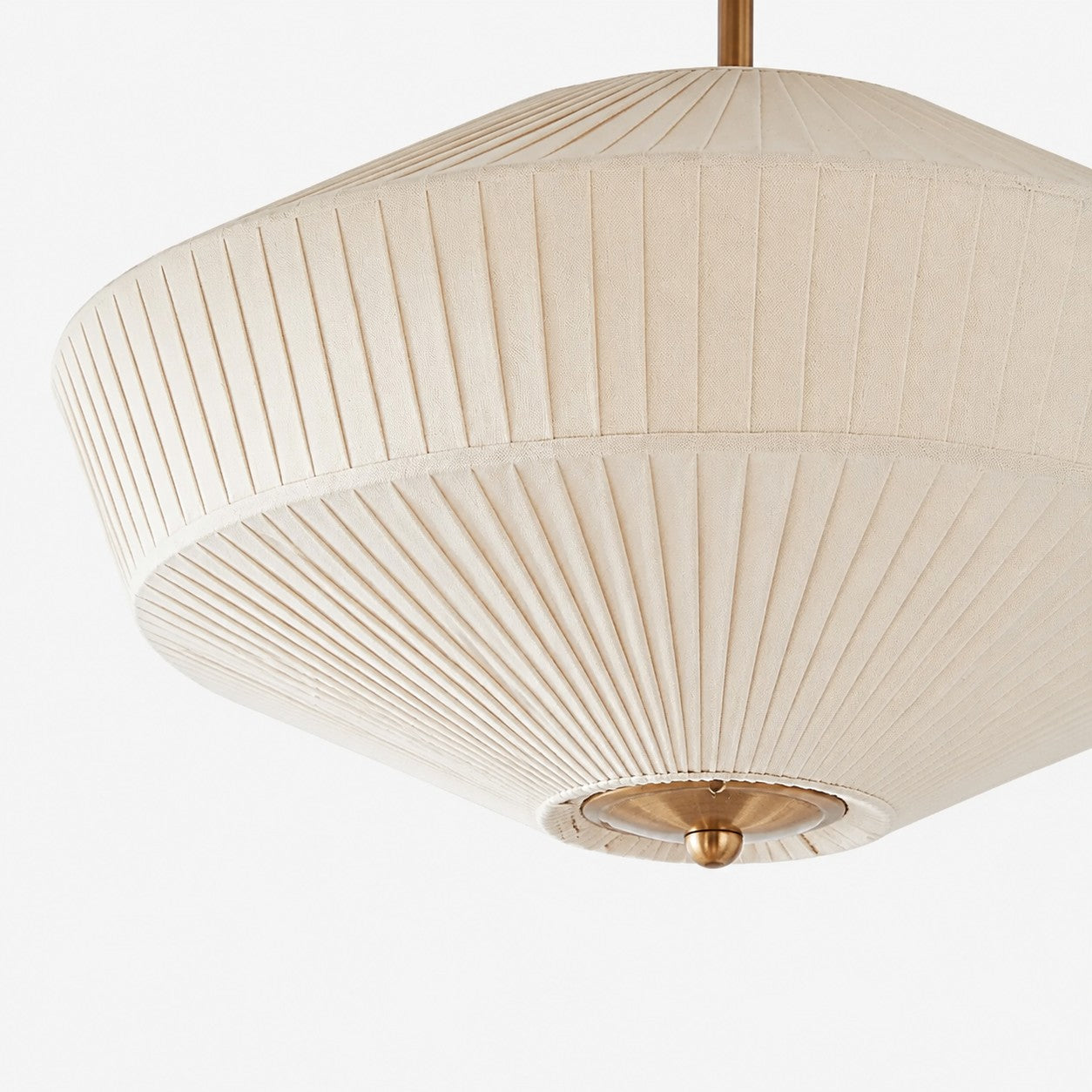 Elumina Silk Semi-Flush Mount - Modern Fabric Ceiling Light Fixture