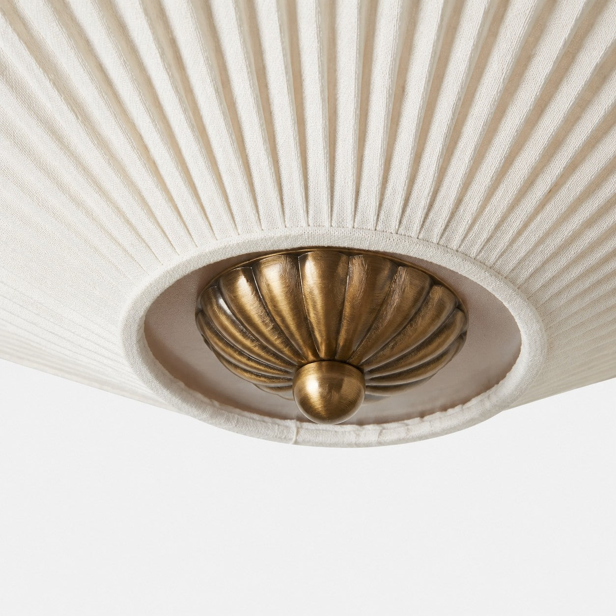 Elumina Silk Semi-Flush Mount - Modern Fabric Ceiling Light Fixture