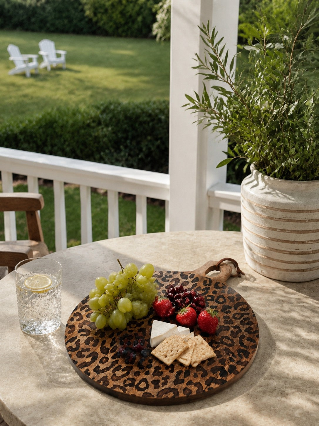 Leopard Solid Sapele Wood Board - Functional Dining Accessory for Kitchen island
