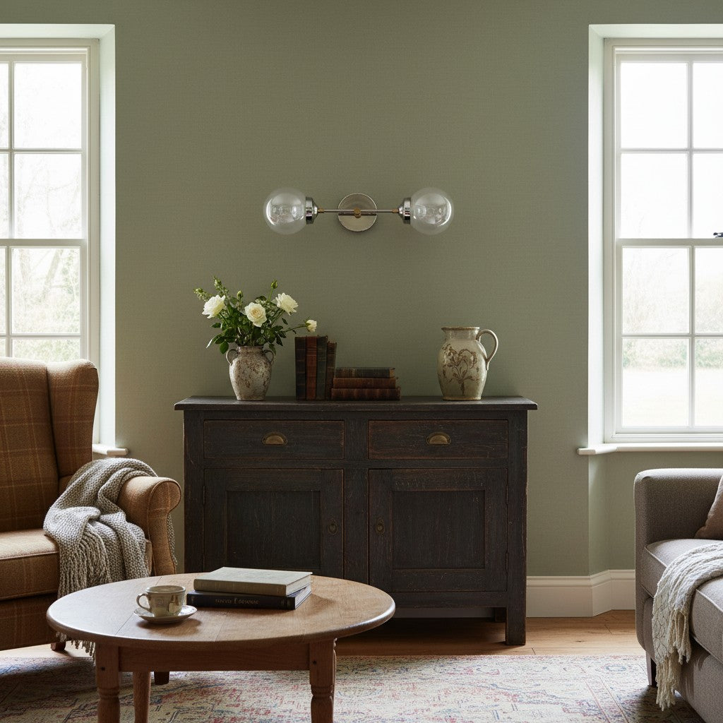 Lumio Globe Versatile Vanity Sconce - Dimmable Light for Bathroom and Hallway Use