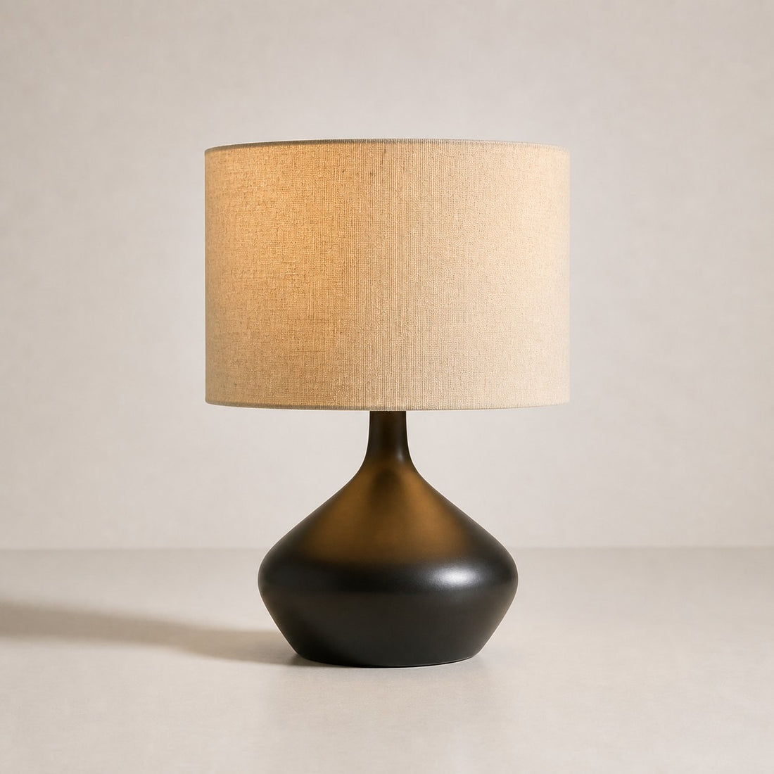 Lumo Modern Asymmetrical Table Lamp - Artistic Ceramic Body Ambient Lighting for Contemporary Home and Office