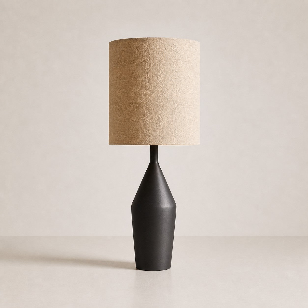 Lumo Modern Asymmetrical Table Lamp - Artistic Ceramic Body Ambient Lighting for Contemporary Home and Office