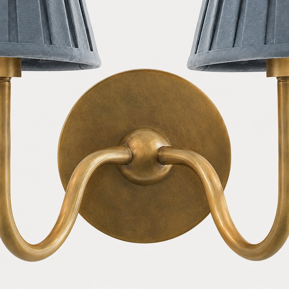 Luvora Vintage Pleated Shade Wall Lamp - Modern Brass Linen Wall Lighting