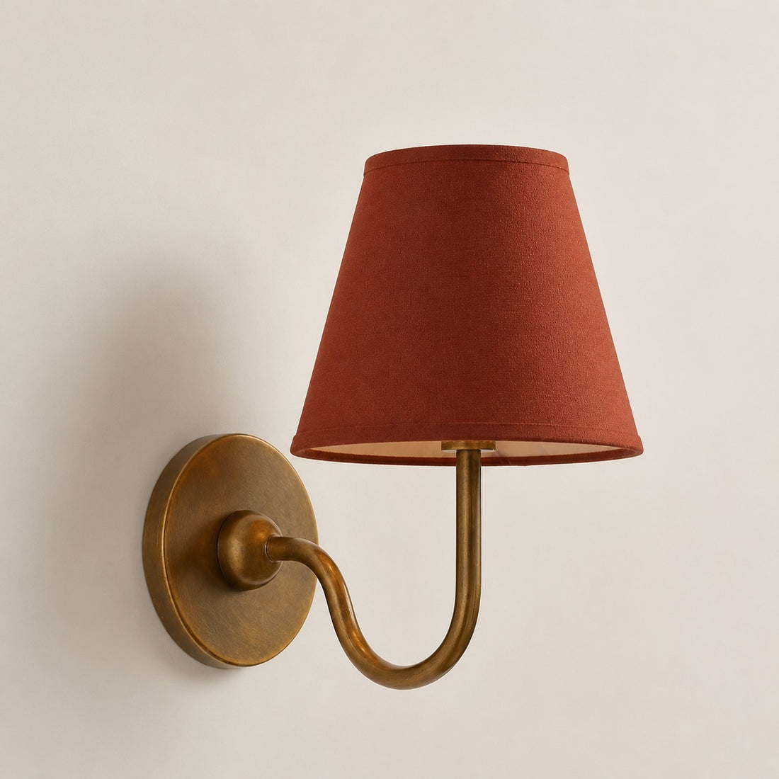 Luvora Vintage Pleated Shade Wall Lamp - Modern Brass Linen Wall Lighting