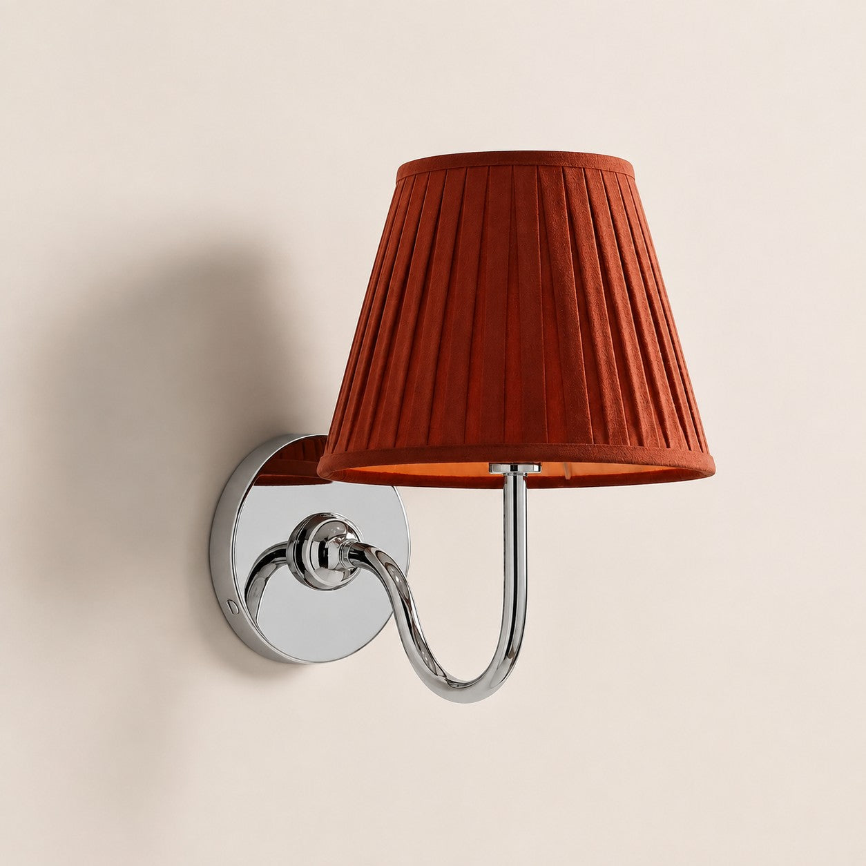 Luvora Vintage Pleated Shade Wall Lamp - Modern Brass Linen Wall Lighting