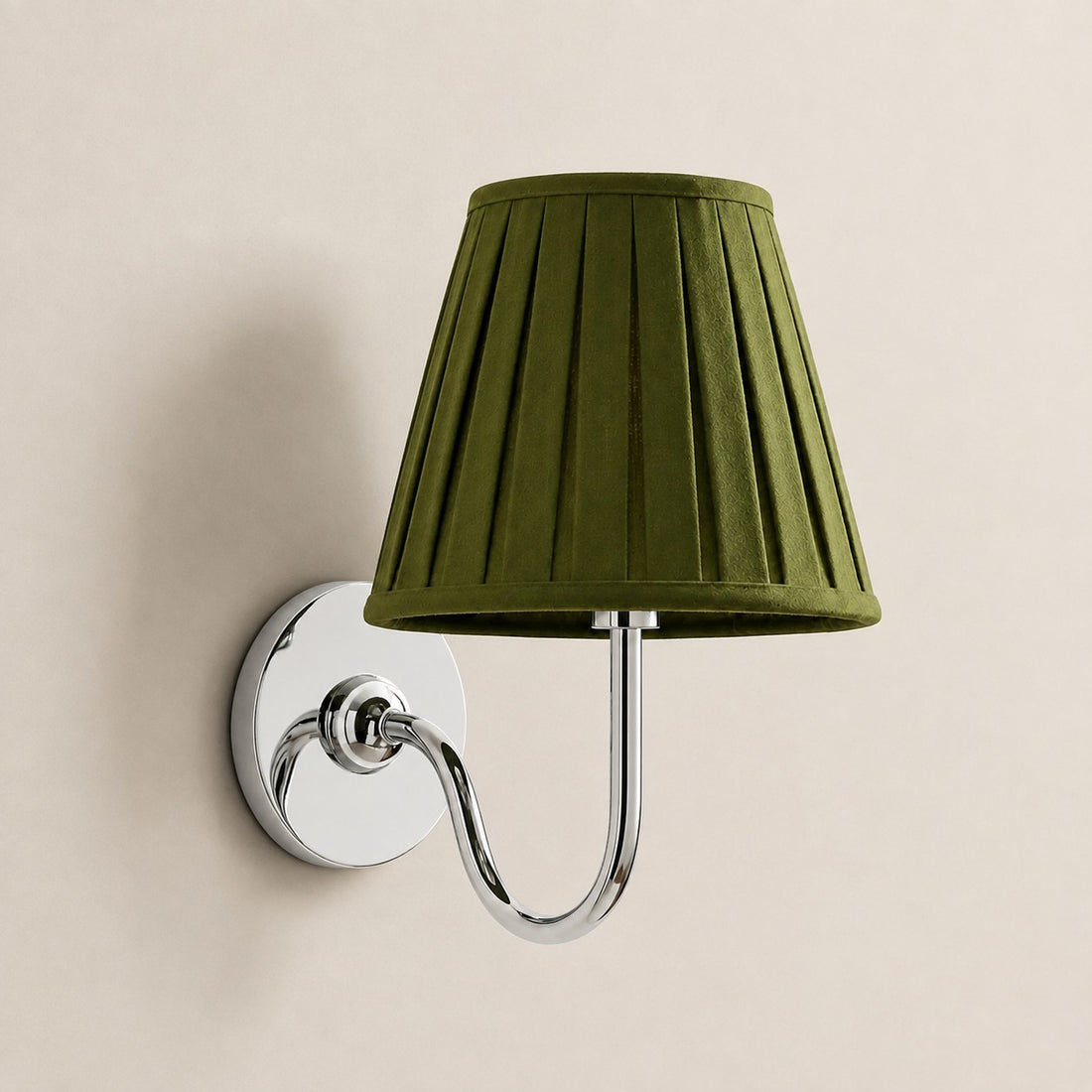 Luvora Vintage Pleated Shade Wall Lamp - Modern Brass Linen Wall Lighting