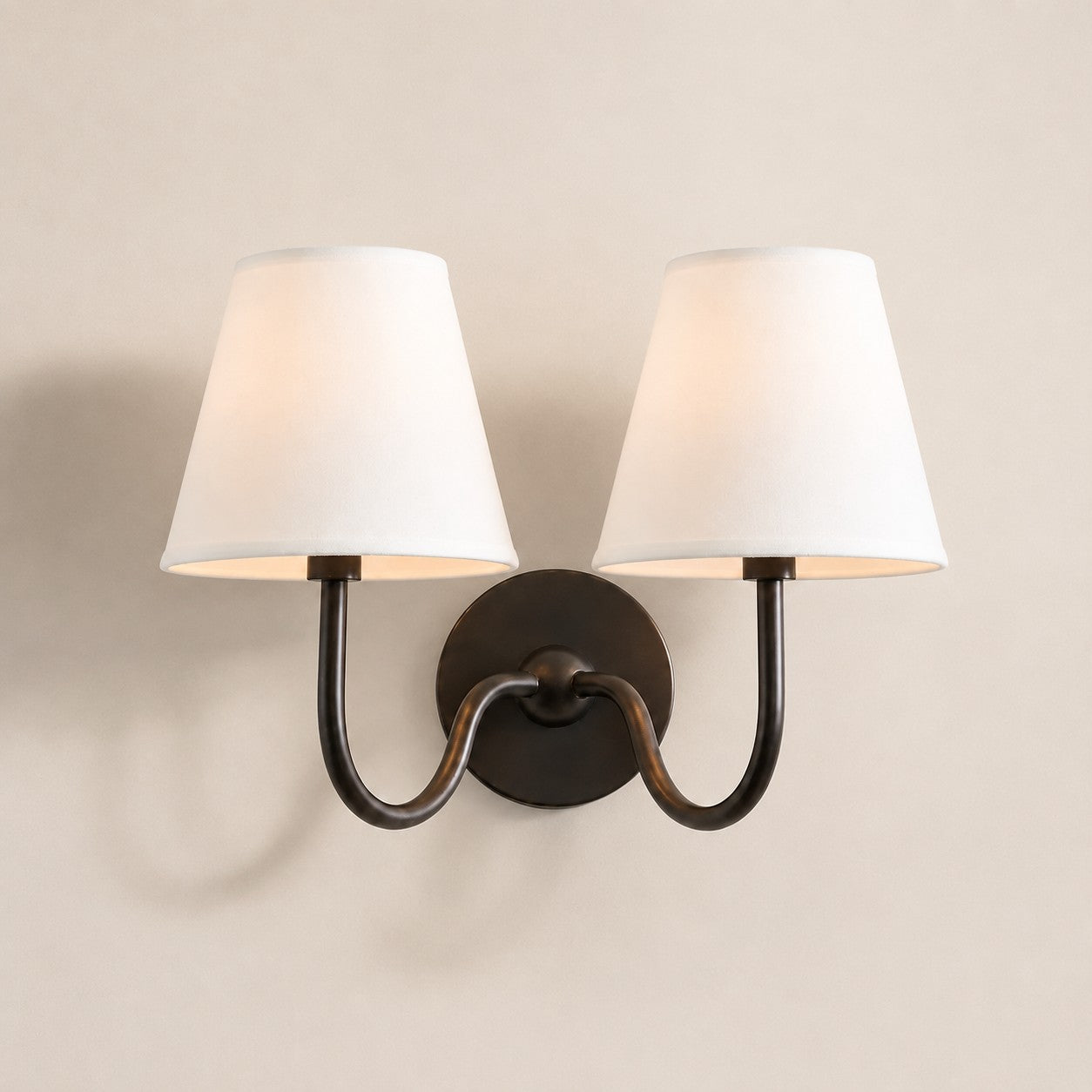 Luvora Vintage Pleated Shade Wall Lamp - Modern Brass Linen Wall Lighting