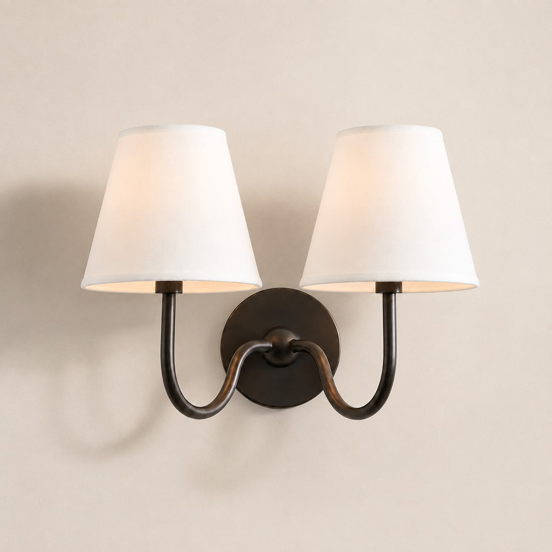 Luvora Vintage Pleated Shade Wall Lamp - Modern Brass Linen Wall Lighting