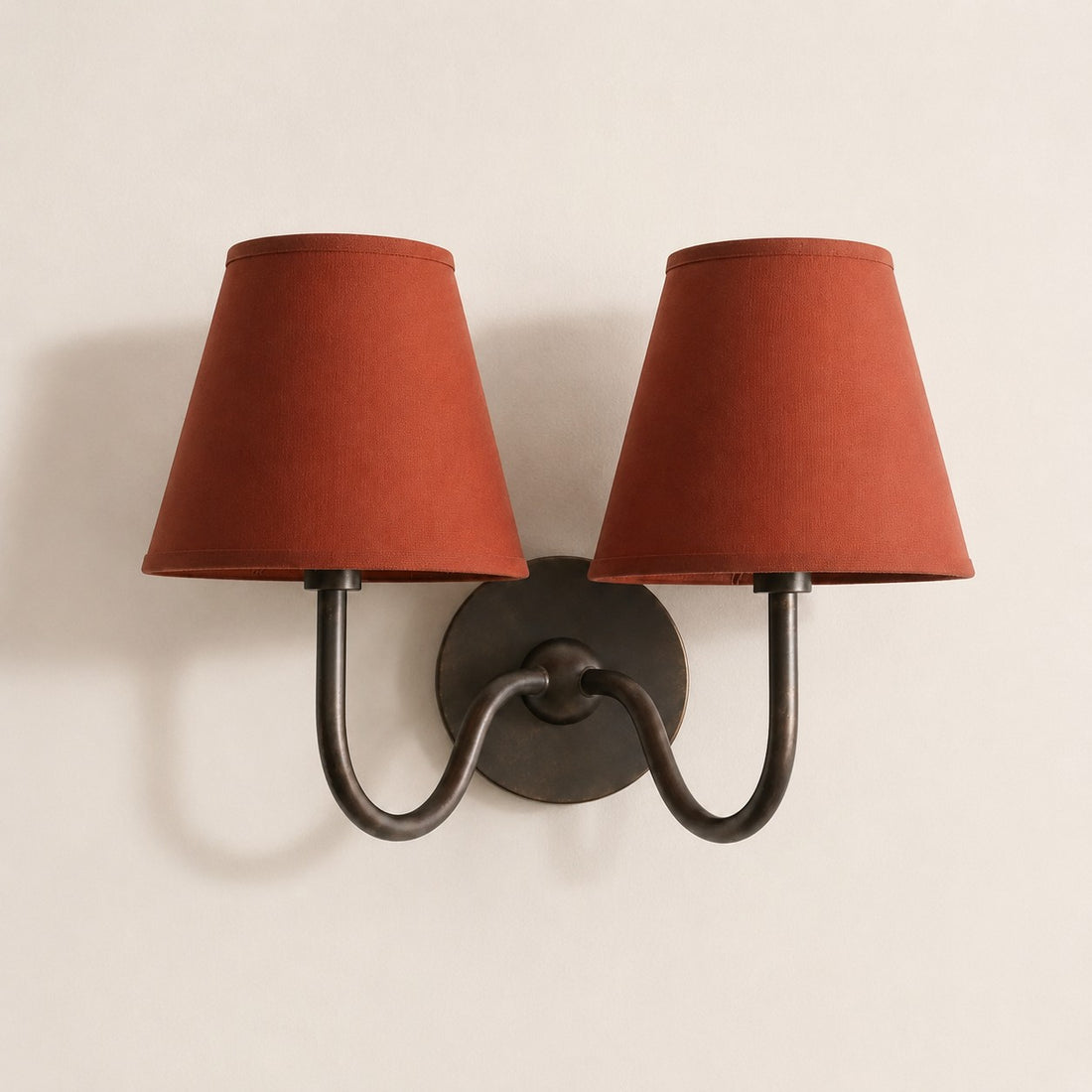 Luvora Vintage Pleated Shade Wall Lamp - Modern Brass Linen Wall Lighting