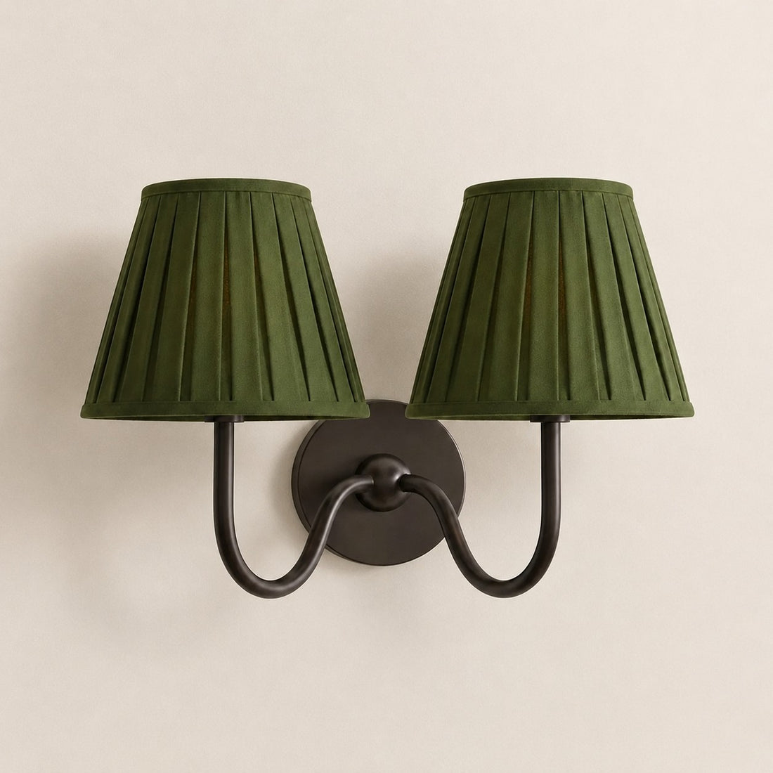 Luvora Vintage Pleated Shade Wall Lamp - Modern Brass Linen Wall Lighting