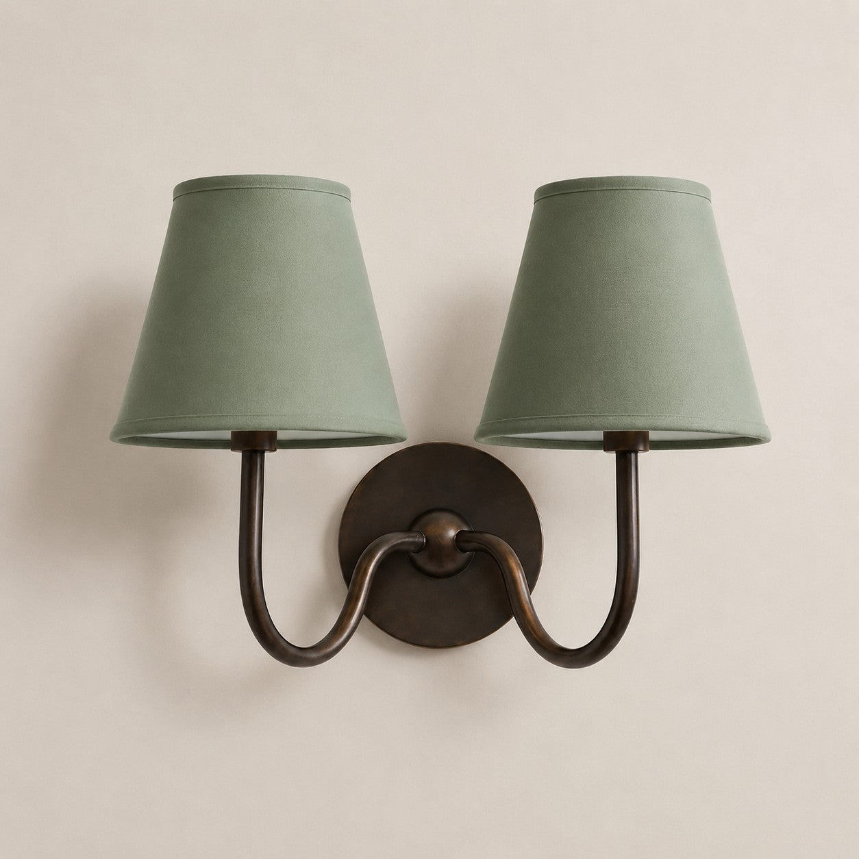 Luvora Vintage Pleated Shade Wall Lamp - Modern Brass Linen Wall Lighting