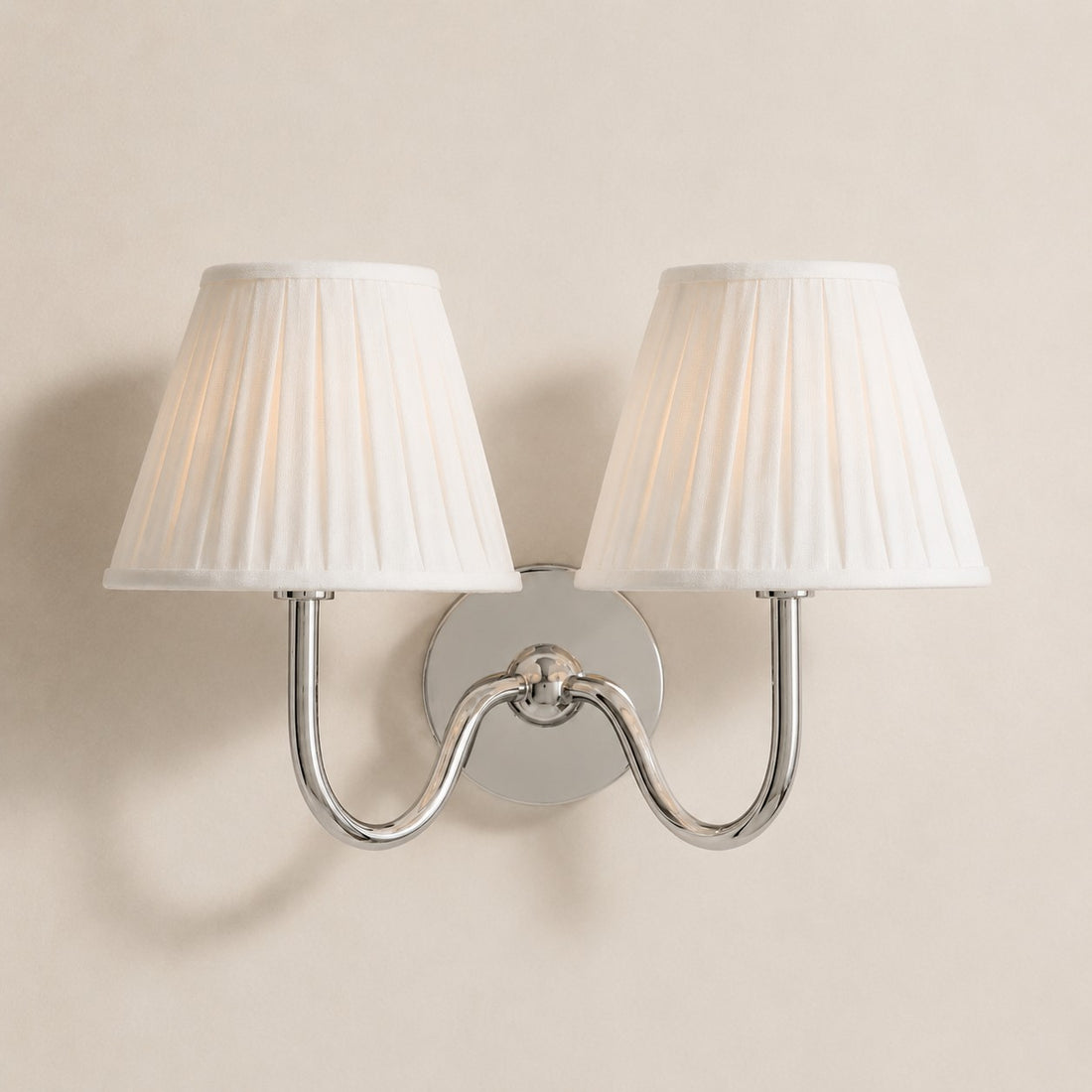 Luvora Vintage Pleated Shade Wall Lamp - Modern Brass Linen Wall Lighting